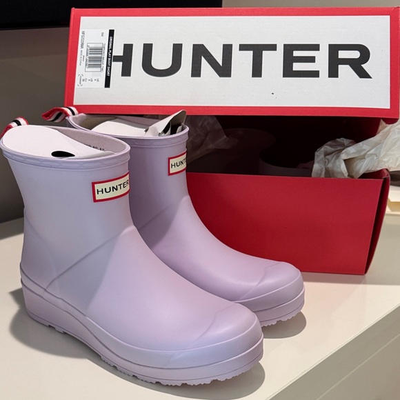 Hunter Pastel Purple Rain Boots-NEW - Picture 1 of 5